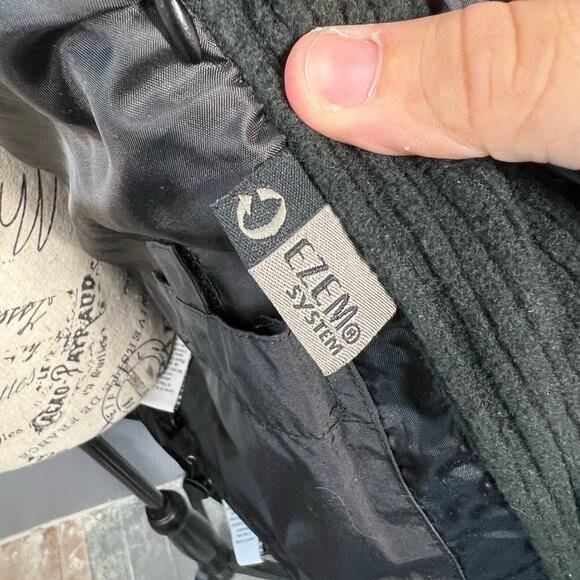 Heavy duty black North End zip up hoodie winter jacket with pockets - Picture 14 of 14